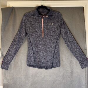 Under Armour Purplr Heathered 1/4 Zip Pullover. Excellent Condition.